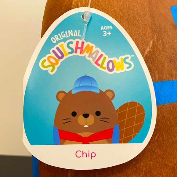 NWT 8” Chip the Beaver Squishmallow - Picture 4 of 5